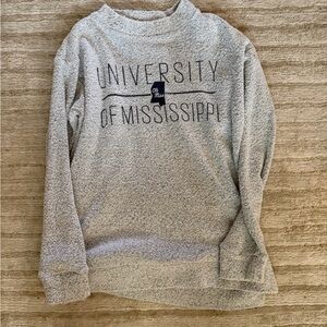 University of Mississippi Grey Cozy Crewneck Sweatshirt